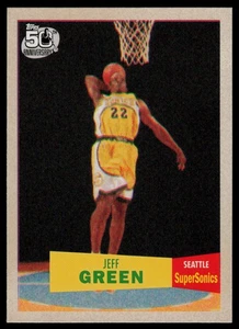 2007-08 Topps #115 Jeff Green 1957-58 Variations Seattle SuperSonics - Picture 1 of 2