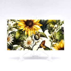 Floral Pocket Planer 2026-2027 Calendar Vinyl Cover Nature Flowers 6.5" by 3 5/8 - Picture 1 of 8