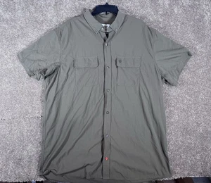 Duck Camp Hombre Manga Corta Secado Rápido Abotonado Talla 3XLT XXXL Alto Verde - Imagen 1 de 11