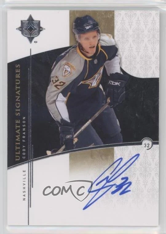 2009-10 Upper Deck Ultimate Collection Signatures Cody Franson Rookie Auto RC - Image 1 of 2
