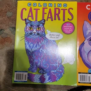 Coloring Cat Farts Magazine 2025 ~ Coloring Book ~ Cats ~ 40+ Prints!! - Picture 1 of 6