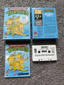 Turtles Commodore Game - Teenage Mutant Ninja hero Turtles Complete Tested - Picture 1 of 2