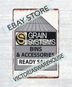 GSI Grain Bin farm equipment storage tin sign - Picture 1 of 4