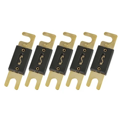 5 Pcs 40 Amp ANL Fuse Gold Tone Plated for Car Audio Video Stereo - Image 1 of 4