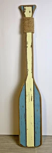 Paddle da parete 28" costiero nautico legno corda remo spiaggia casa arredamento invecchiato - Foto 1 di 8