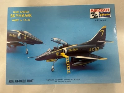 Blue Angels Skyhawk A4E/F or TA-4J  Minicraft/Hasegawa 1/72 SCALE- FREE SHIPPING - Image 1 of 4