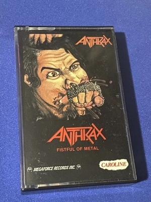 Anthrax Cassette - Fistful of Metal - Megaforce Caroline Records 1983 - Image 1 of 4