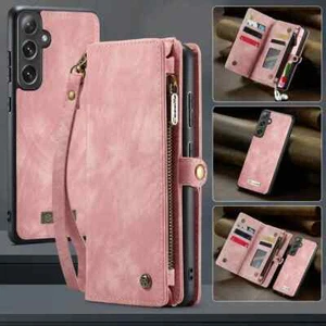 For Samsung Galaxy S25 Flip Leather Phone Case Wallet Card Protection Cover Bags - Picture 1 of 18