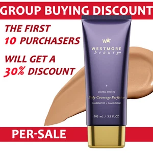 Perfeccionador de cobertura corporal Westmore Beauty - Maquillaje corporal Golden Radiance 3,5 oz - Imagen 1 de 4