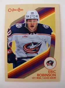 2023-24 O-Pee-Chee Hockey Retro #428 Eric Robinson Columbus Blue Jackets Left Wi - Picture 1 of 2