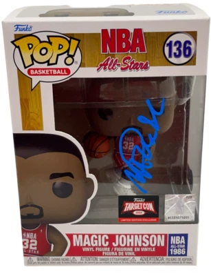Magic Johnson Signed Funko NBA All Star Lakers Authentic Autograph Beckett - Image 1 of 2