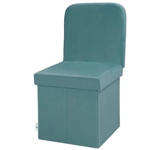 B Fsobeiialeo Storage Ottoman Velvet With Seat Back Folding Chair Seat For Livin - Picture 1 of 7
