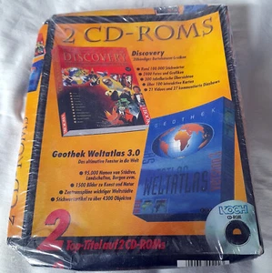 2 cd-rom 2 Top-Titel Discovery + Geothek Weltatlas 3,0 - Bild 1 von 2