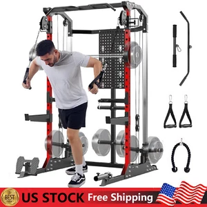 Power Cage Power Rack with Cable Crossover System ,Workout 2000 LBS Squat Rack - Picture 1 of 11