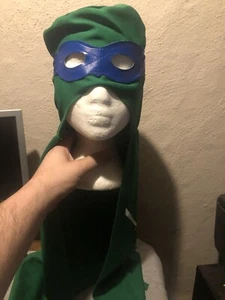 Vintage TMNT Teenage Mutant Ninja Turtles Cape / Mask BLUE Leonardo - Picture 1 of 5