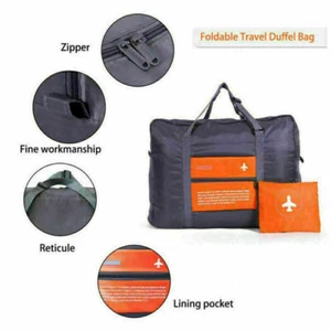 Portable Foldable Travel Storage Luggage Carry-on Big Hand Shoulder Duffle Bag - Picture 1 of 13