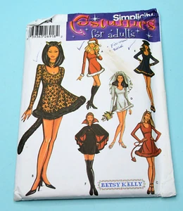 Simplicity Sewing Pattern 5423 Sz 6-12, Misses Costumes Devil Vampire Bride FFUC - Picture 1 of 2