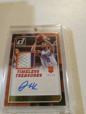 2015-16 Donruss Jahlil Okafor Auto Patch Rookie #d 10/10 Timeless Treasures 