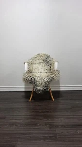 Gotland Lammfell Teppich Schwedisch Skandinavisch Teppich Weich Lockig Wolle #G20 - Bild 1 von 3