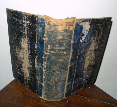 DANTE ALIGHIERI,LA DIVINA COMMEDIA,1877 Barbera[commento P.Fraticelli - Immagine 1 di 4