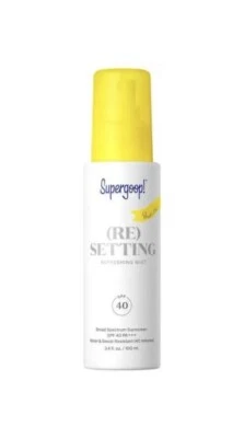 Supergoop Resetting Refreshing Mist FPS 40. Protetor solar facial 3,4 oz - Imagem 1 de 4