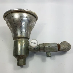 Antique Trenton Brass Water Bubbler Drinking Fountain Porcelain Push Button 1915 - Picture 1 of 15