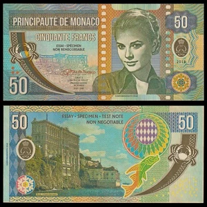 🇲🇨 Monaco 50 Francs Grace Kelly Privatausgabe 2018 Crisp Gem UNC - Bild 1 von 5