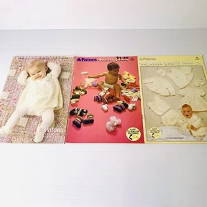 Patons Layettes 700 Booties Galore 652 Baby Knits 851 Vintage Knitting Patterns - Bild 1 von 10