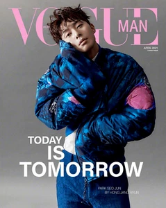 VOGUE MAN Magazine April 2021 PARK SEO JUN Cover - Picture 1 of 1