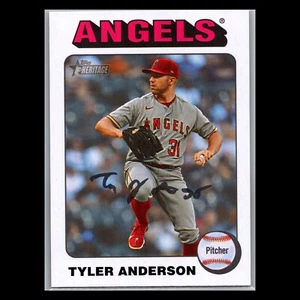 2024 Topps Heritage numero alto - #662 Tyler Anderson bordo bianco - angeli - Foto 1 di 2
