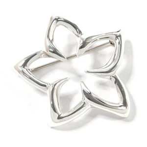 TIFFANY&Co. Brooch Plumeria flower Silver925 Women - Picture 1 of 5