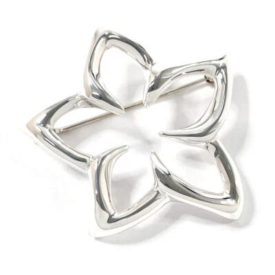 TIFFANY&Co. Broche Plumeria flor prata 925 feminino - Imagem 1 de 4