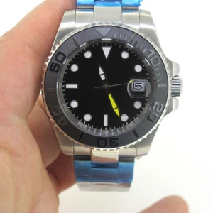 Parnis Men's Automatic Mechanical Watch Sapphire Glass Luminous Marker Date Gift - Picture 1 of 11