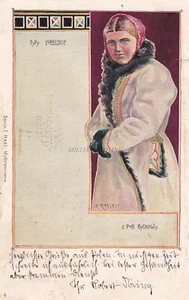 POLAND - Typy Lubelskie K.Rayski 1900/15 Postcard Feldpost 107 WWI Robert Döring - Picture 1 of 2