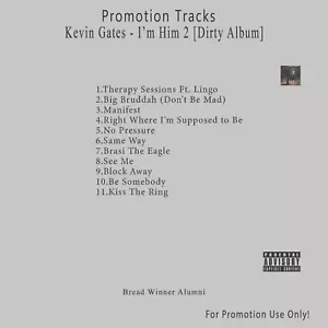 Rap/Hip-Hop.. White CD. Kevin Gates - I'm Him 2 [Dirty Album] - Picture 1 of 2