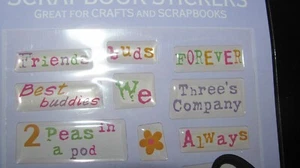 Miss Elizabeth's Stickers Girl Friends Friendship Scrapbook - Picture 1 of 3