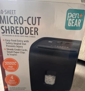 Trituradora de papel microcortado PEN+GEAR C224-B de 10 hojas - Imagen 1 de 4