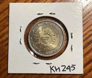 Greece 2012 10 Years of Euro Cash 2 Euro Coin (UNC) - Picture 1 of 2