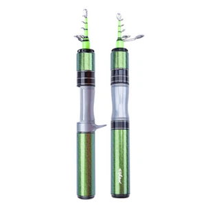 SHARK Telescopic Spinning Rod 5' 5'6'' 6' 2-4lb Casting Travel Rod Carbon Trout - Picture 1 of 13