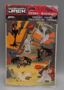 Vintage Samurai Jack Aufkleber Set Spielblätter versiegelt neu Cartoon Network Punze - Bild 1 von 5