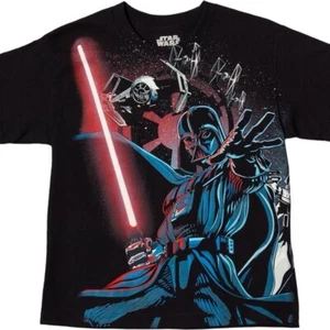 NEW (YOUTH XL) Star Wars Evil Galactic Empire T-shirt, Darth Vader / Boba Fett - Picture 1 of 6