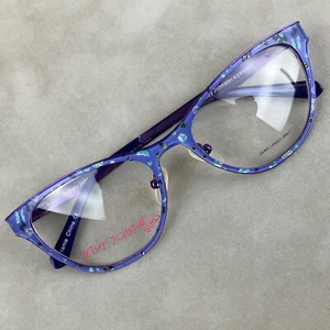 Betsey Johnson Chill Purple Square Full Rim Girls Eyeglasses Frames 48-18-130 - Picture 1 of 11