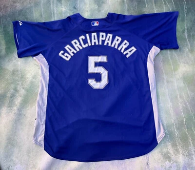 Vintage Majestic MLB Los Angeles Dodgers Nomar Garciaparra #5 Jersey. - Image 1 of 4
