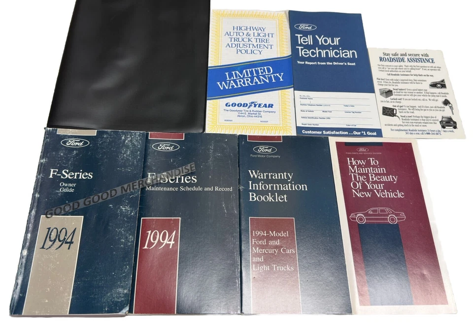 1994 FORD F SERIES OWNERS MANUAL F 150 250 350 EDDIES BAUER XL T I6 V8 PICKUP - Image 1 of 1