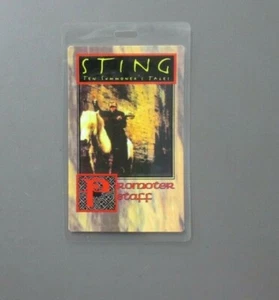 Sting backstage pass laminated Ten Summoner's Tales Promoter Staff AUTHENTIC ! - Picture 1 of 1
