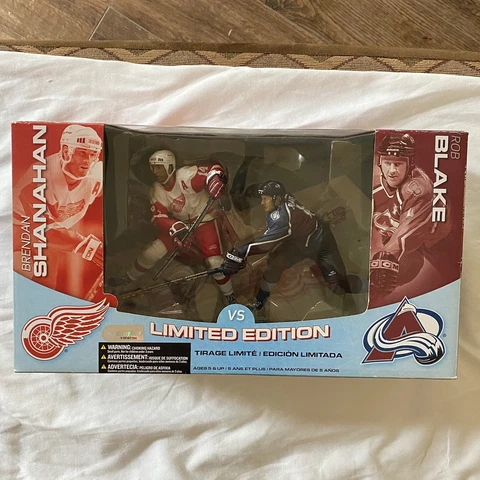 NHL Colorado Avs Detroit Red Wings Rob Blake Brendan Shanahan figures NIB NIP Cover