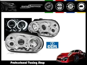 Neuf Phares Avant LPVWN7 VW GOLF 4 1997-2000 2001 2002 2003 ANGEL EYES CCFL - Imagen 1 de 4