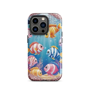 Cute Tropical Fish Glossy Dual Layer Tough Case for iPhone® - Picture 1 of 24