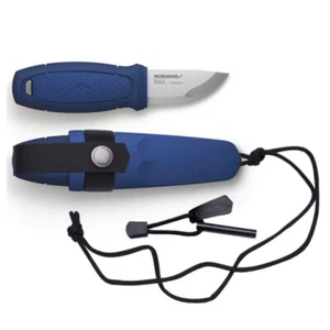 Morakniv Eldris Neck Blue Pocket Outdoor Knife W/ Fire Starter Kit - Picture 1 of 3