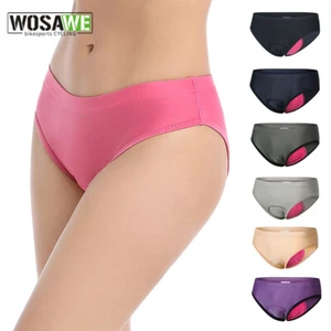 WOSAWE Womens Cycling Underwear Bicycle Bike Shorts 3D Padded Briefs Underpants - Picture 1 of 28